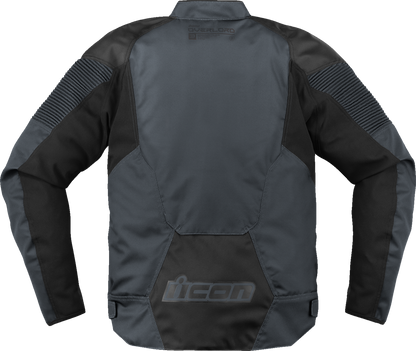 ICON Overlord3™ Slate Motorcycle Jacket - Small with D3O® Impact Protectors and Removable Insulated Liner