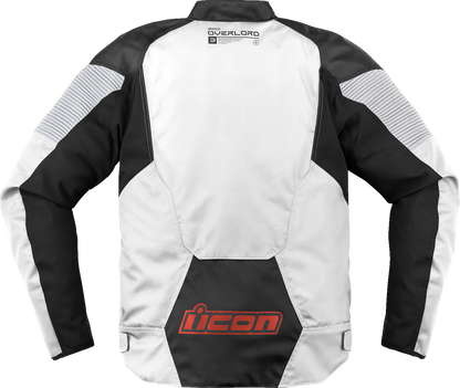 ICON Overlord3™ Jacket in White - Model 2820-6695 for Motorcycle Riding