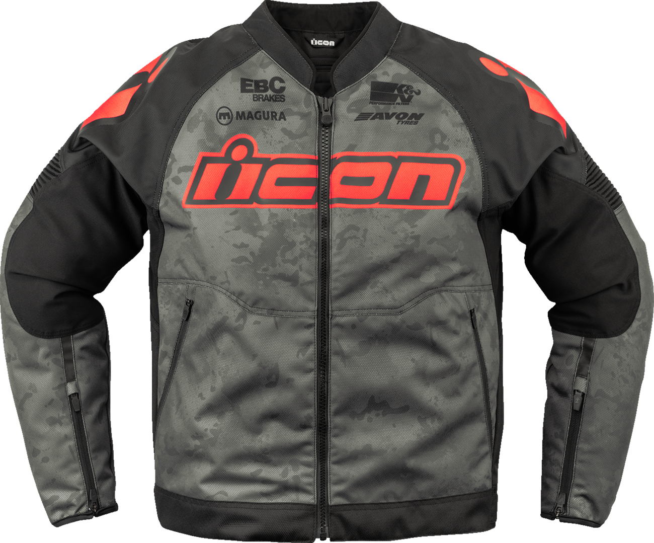 ICON Overlord3™ Magnacross Jacket - Gray Camo 2XL - Durable Motorcycle Outerwear with Impact Protection