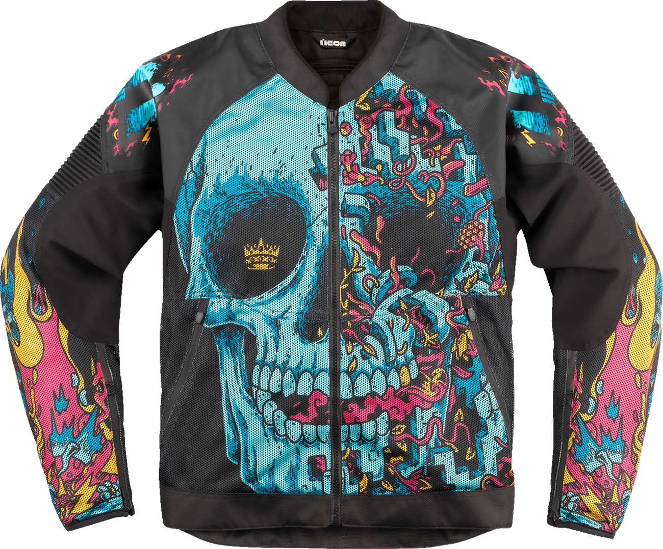 ICON Overlord3 Mesh Munchies™ Jacket in Teal - Size Large | Part Number 2820-6726