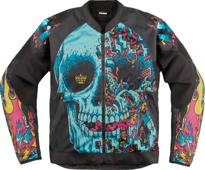 ICON Overlord3 Mesh Munchies™ Jacket in Teal - Size Large | Part Number 2820-6726