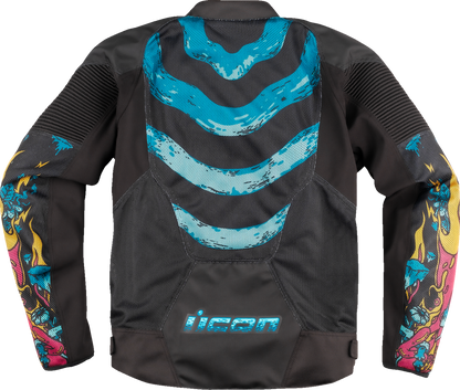 ICON Overlord3 Mesh Munchies™ Jacket in Teal - Size Large | Part Number 2820-6726