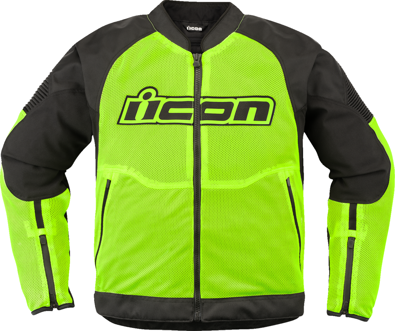ICON Overlord3 Mesh™ Jacket Hi-Viz Yellow 3XL - Optimal Airflow and Impact Protection