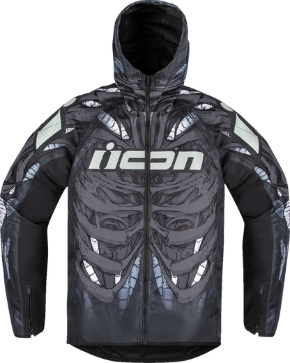 ICON Airform Manik'r™ Jacket - Black Large with D3O® Impact Protectors and Breathable Mesh Panels