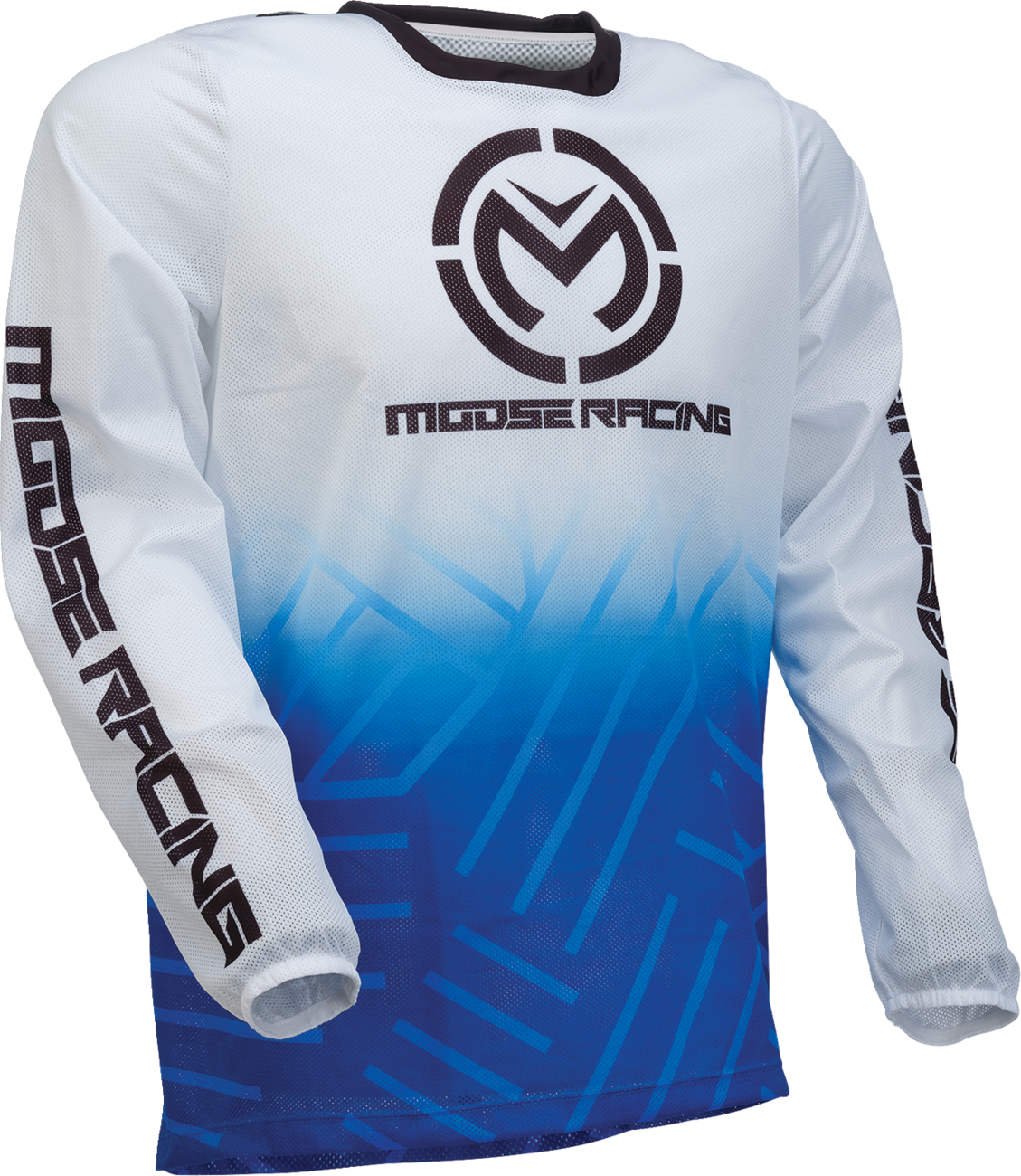 Moose Offroad Sahara Jersey - Blue/White, Small - Performance Off-Road Riding Gear
