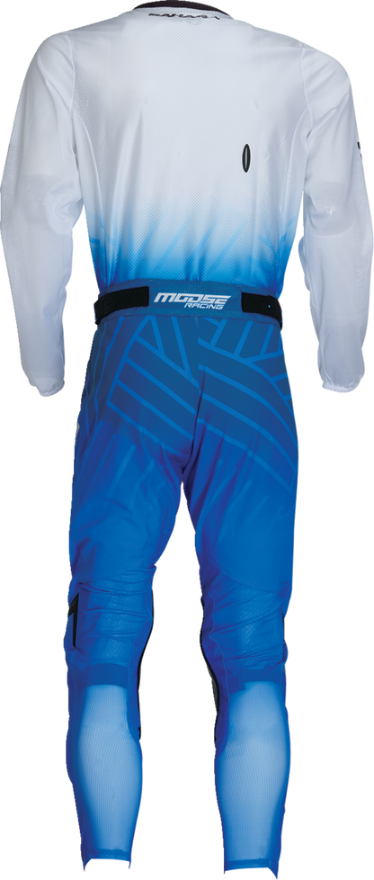 Moose Offroad Sahara Jersey - Blue/White, Small - Performance Off-Road Riding Gear