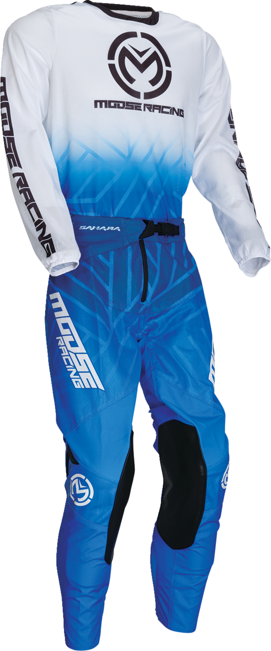 Moose Offroad Sahara Jersey - Blue/White, Small - Performance Off-Road Riding Gear