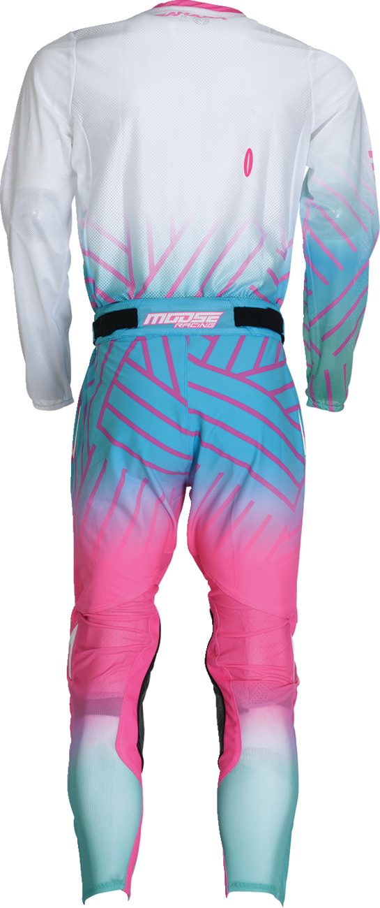 Moose Offroad Sahara Jersey - Pink/Blue/White Large (Part #29107958)