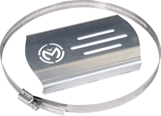 MOOSE OFFROAD Adventure Bike Universal Heat Shield PFD1325PF – 3" x 6" Aluminum Guard for Exhaust Protection