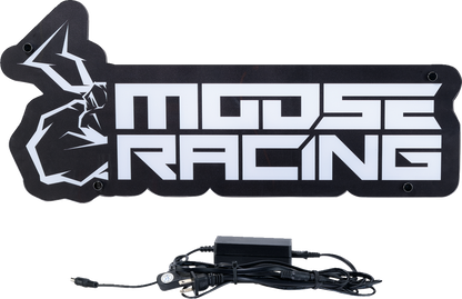Moose Offroad Lighted Sign X80-6022MR with Logo and Hanging Chain
