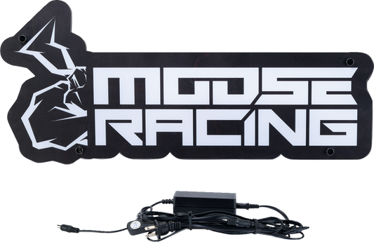 Moose Offroad Lighted Sign X80-6022MR with Logo and Hanging Chain