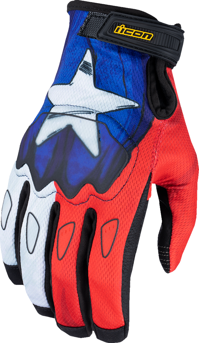 ICON Hooligan™ CE Tejas Libre Gloves 2XL - Blue, Part Number 3301-4720