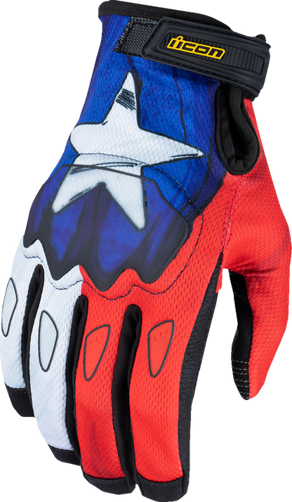ICON Hooligan™ CE Tejas Libre Gloves 2XL - Blue, Part Number 3301-4720