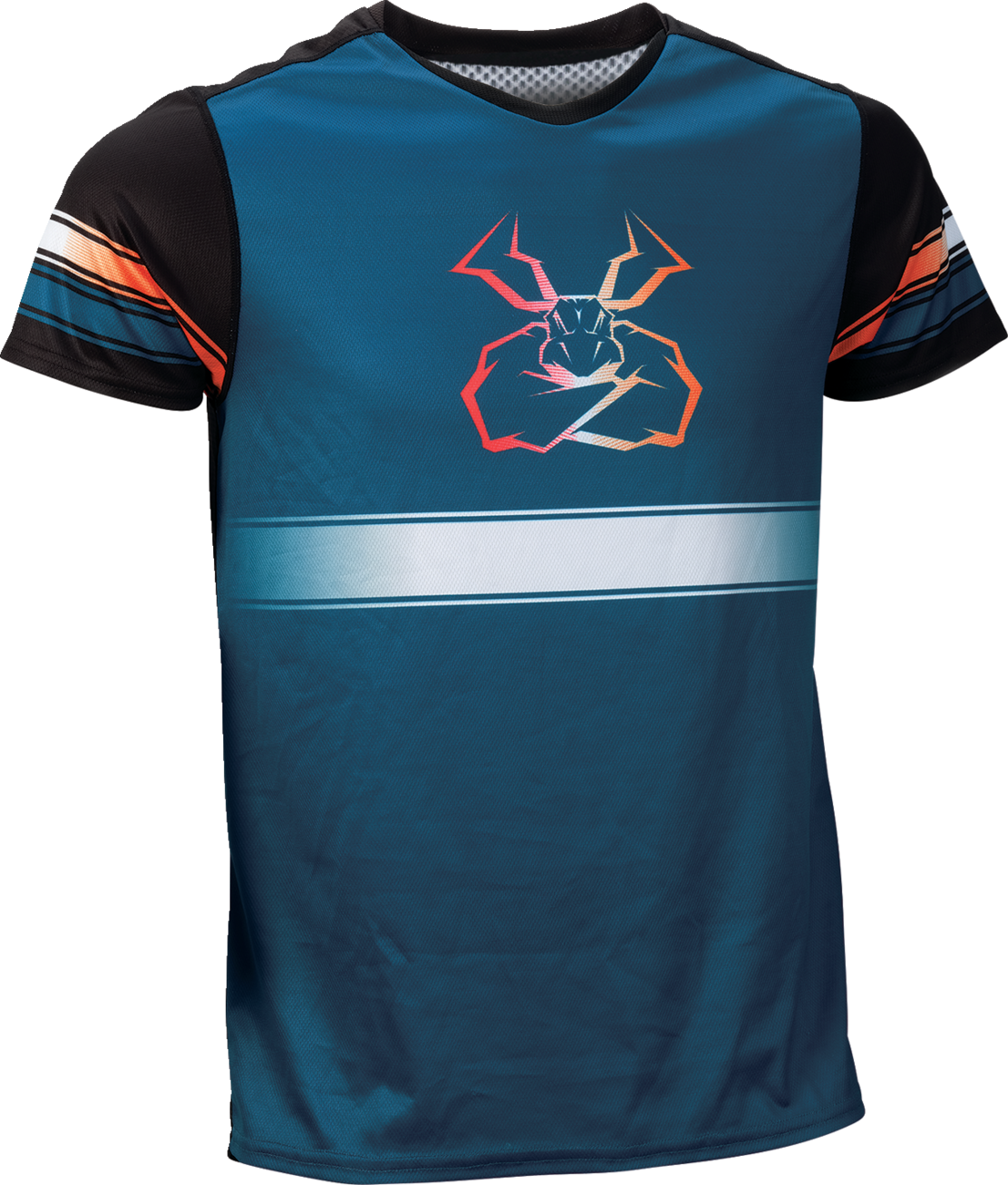 Moose Offroad Mountain Bike Short-Sleeve Jersey - Blue/Orange, Large (Part No. 5020-0264)