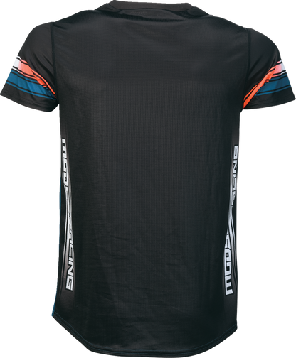 Moose Offroad Mountain Bike Short-Sleeve Jersey - Blue/Orange, Large (Part No. 5020-0264)