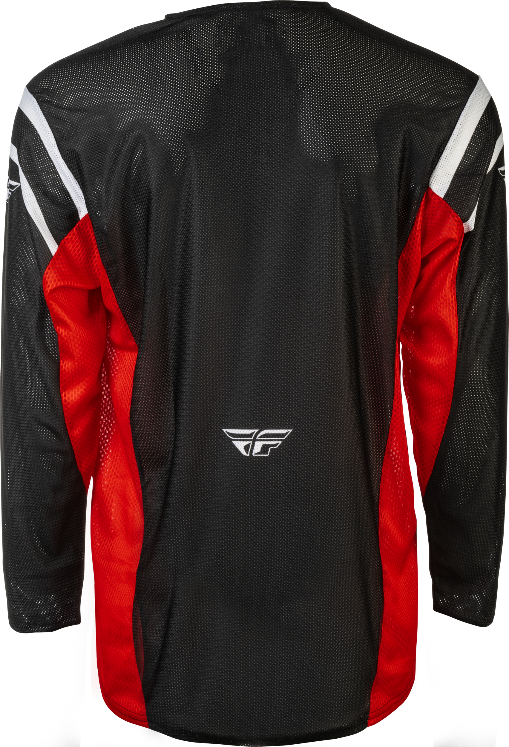 Fly Racing Kinetic Mesh Center Jersey Black/White/Red 2X - Breathable Dirt Bike Jersey