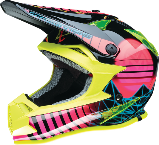 Moose Offroad Youth F.I. Helmet with MIPS® Technology - Vaporwave Style, Small