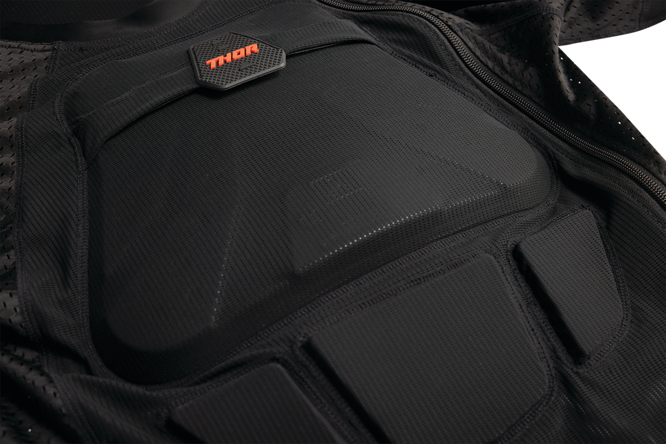 THOR Sentry Stealth Guard Black L/XL - Lightweight and Breathable Motorcycle Body Armor