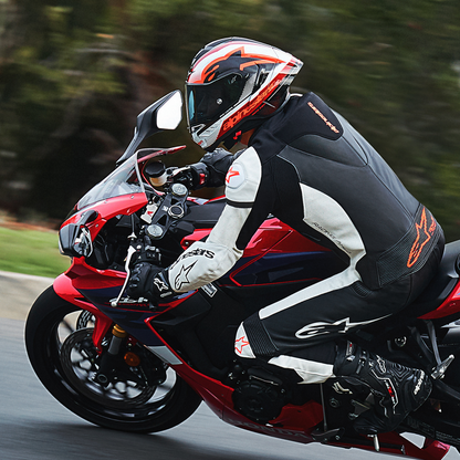 ALPINESTARS Supertech R10 Helmet – Team Edition, Black/Carbon Red/Gloss White, XS