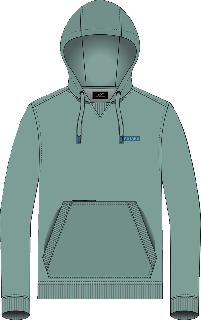 Alpinestars Rooted Pullover Hoodie - Green Medium - Part No. 1214-51300-60-M