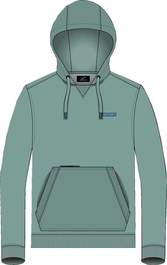 Alpinestars Rooted Pullover Hoodie - Green Medium - Part No. 1214-51300-60-M