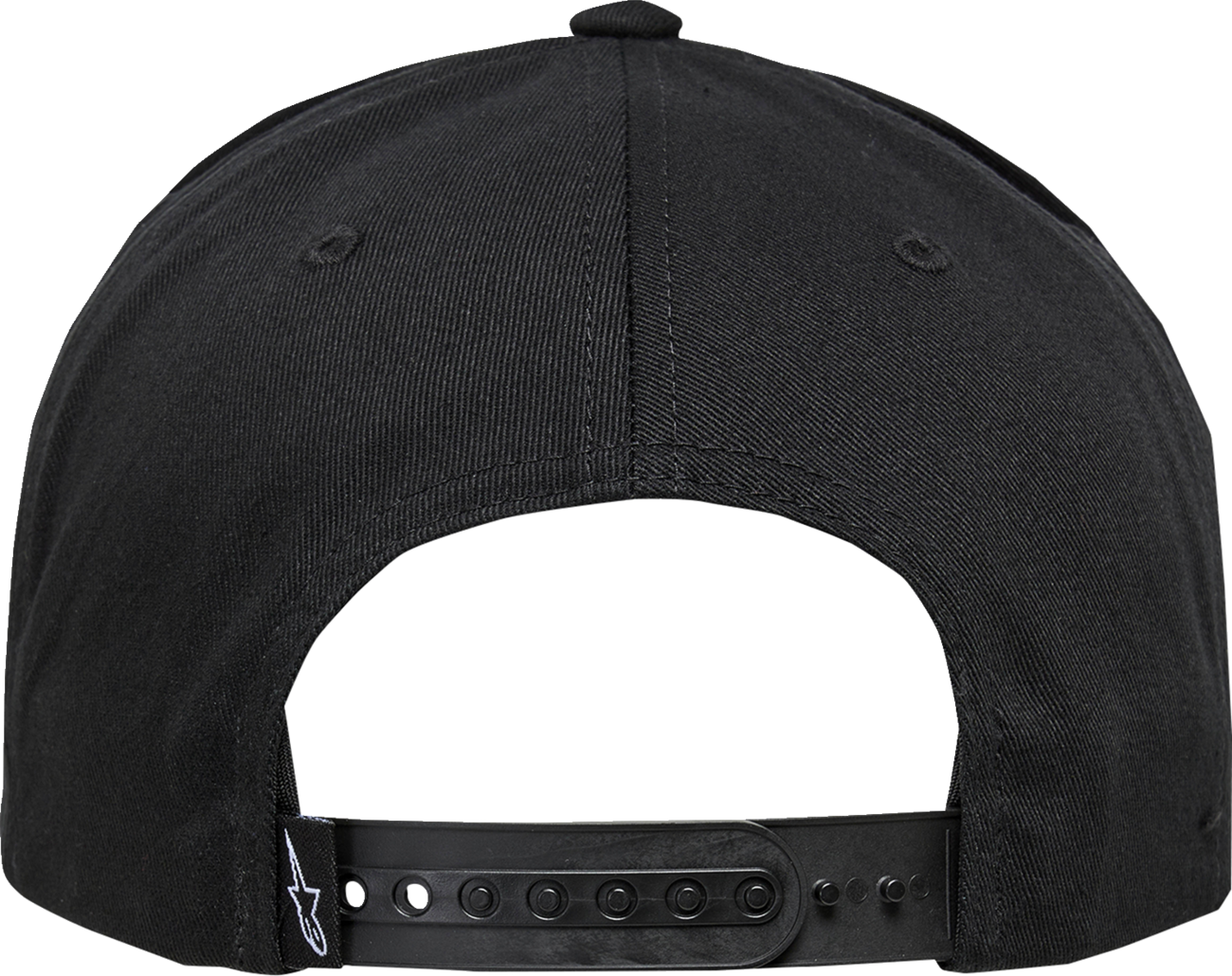 Alpinestars Candy Hat - Black, Structured Flat Bill Cap with Embroidery and Tiger Camo Ripstop Fabric