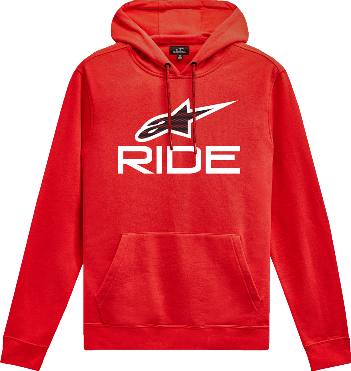Alpinestars Ride 4.0 Pullover Hoodie 2XL - Red, White, and Black with Kangaroo Pocket