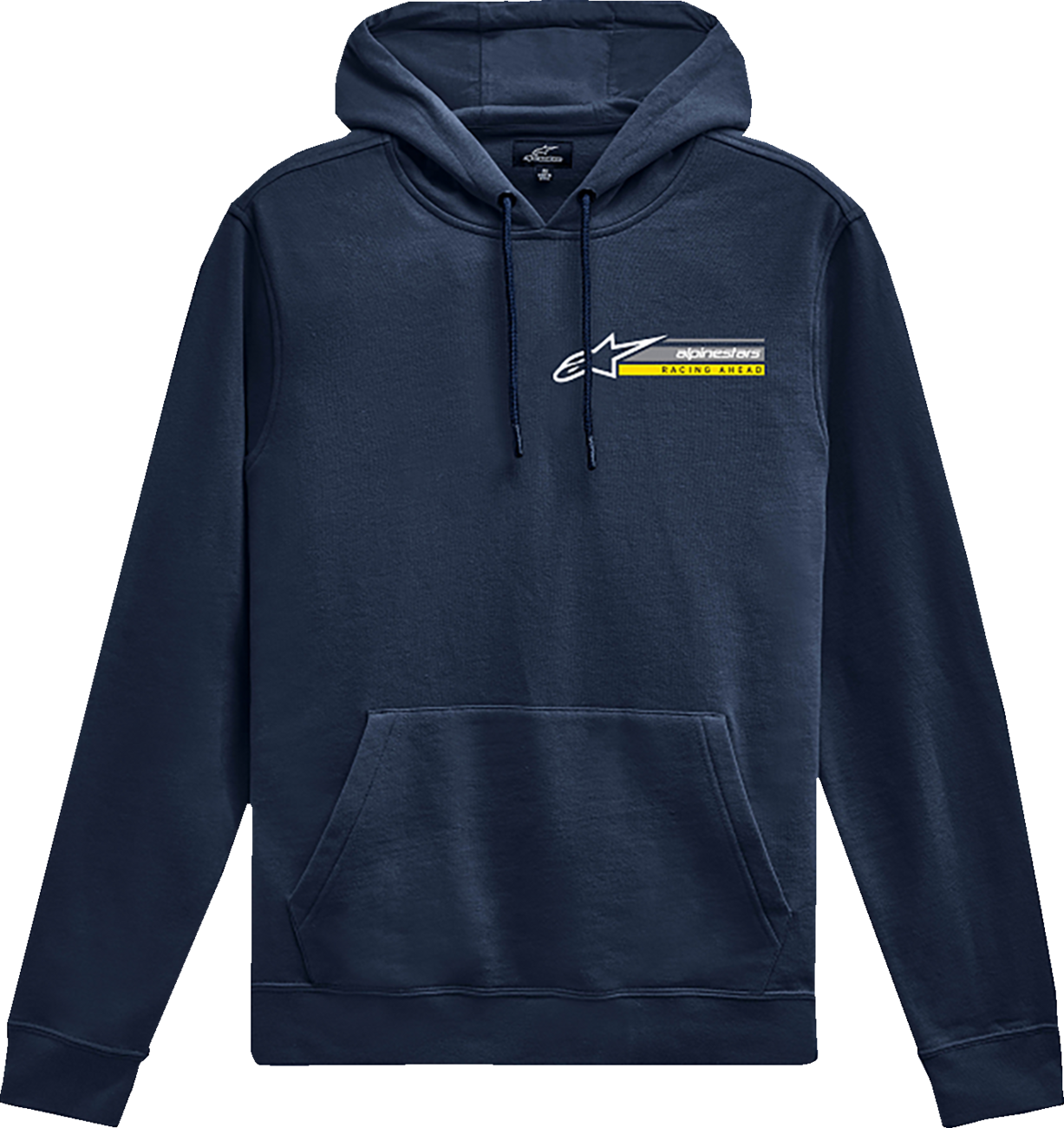 Alpinestars Par Pullover Hoodie Navy 2XL - Comfortable Cotton-Polyester Blend with Racing Logo Graphics