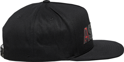 Alpinestars Candy Hat - Black, Structured Flat Bill Cap with Embroidery and Tiger Camo Ripstop Fabric