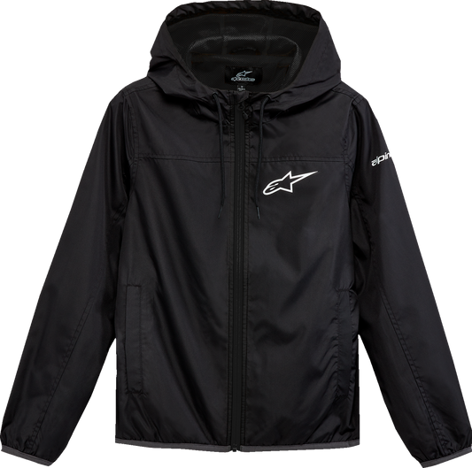 Alpinestars Women's TREQ Windbreaker Jacket - Black, Size Large (Part #1232-11910-10-L)