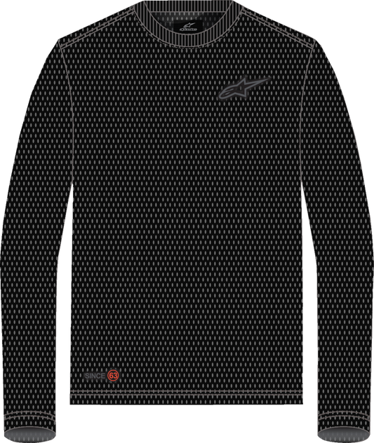 Alpinestars Inclinate Mesh Long-Sleeve T-Shirt in Black - Size XL - Part 1214-73500-10-XL