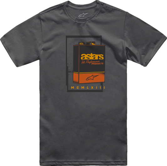 Alpinestars Galun T-Shirt Charcoal XL - Vintage Gas Can Graphic