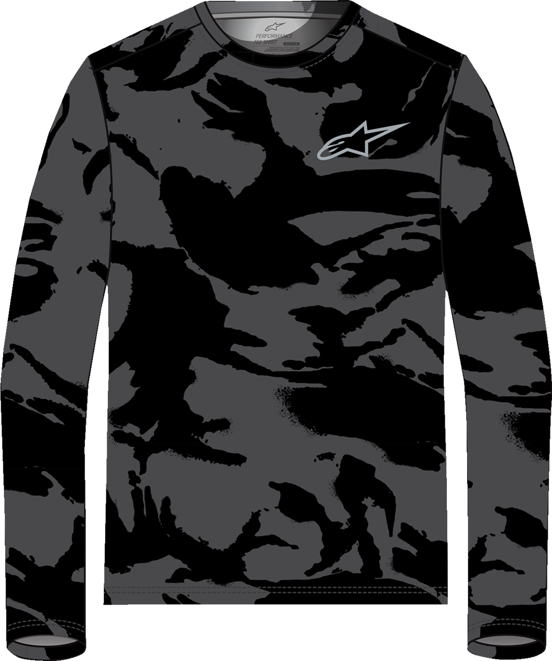 Alpinestars Performance Long-Sleeve T-Shirt 2XL Black/Camo - Part Number 1214-71010-160