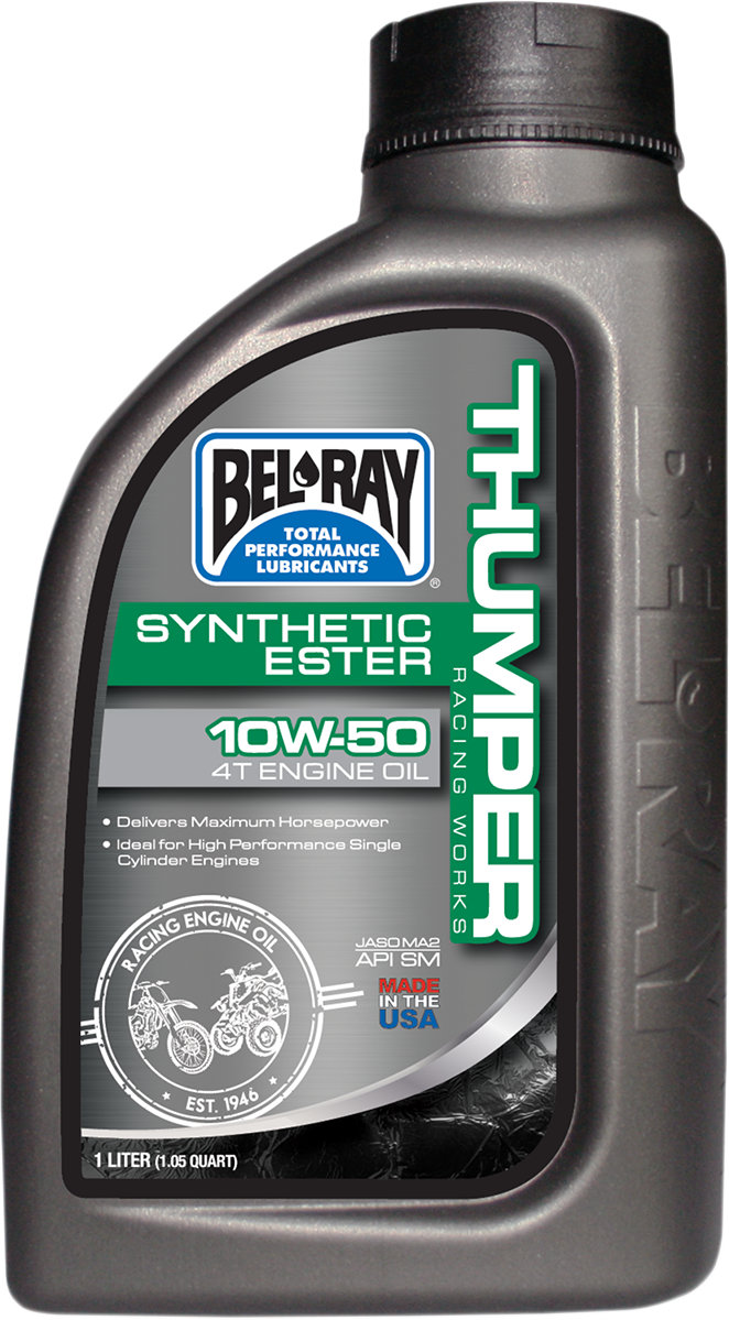 BEL-RAY Thumper Synthetic Oil 10W-50 - 1 Quart - Part Number 99550-B1LW