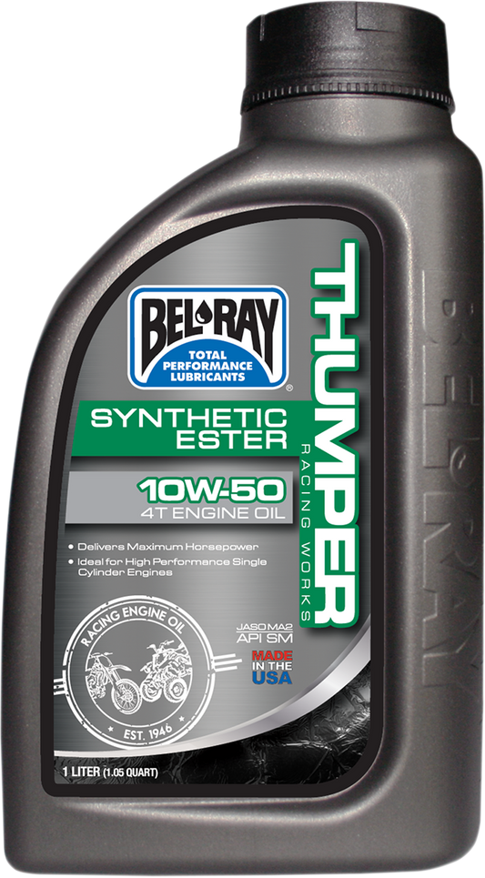 BEL-RAY Thumper Synthetic Oil 10W-50 - 1 Quart - Part Number 99550-B1LW
