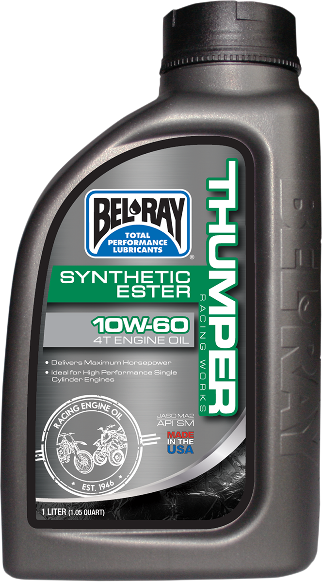 BEL-RAY Thumper Synthetic Oil 10W-60 - 1L (Part Number 99551-B1LW)