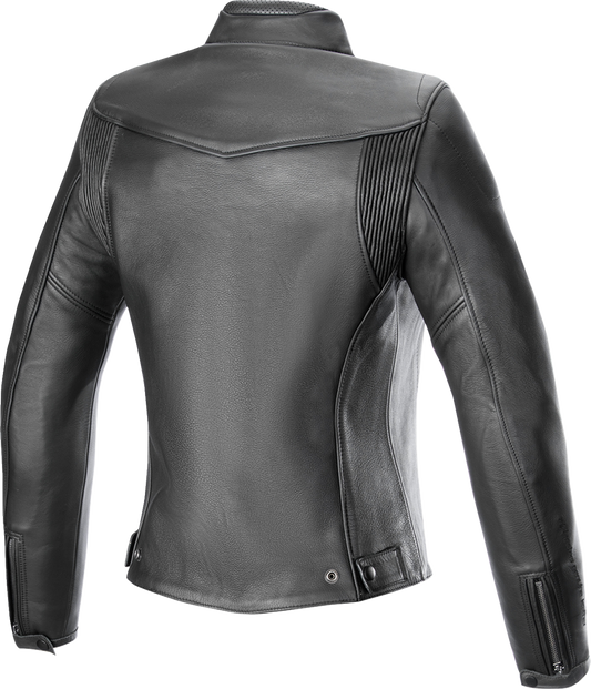 Alpinestars Stella Tory Leather Jacket - Black Large (Part #3113824-1100-L)