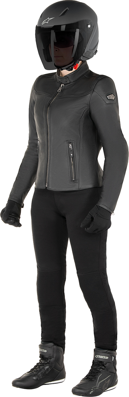 Alpinestars Stella Tory Leather Jacket - Black Large (Part #3113824-1100-L)