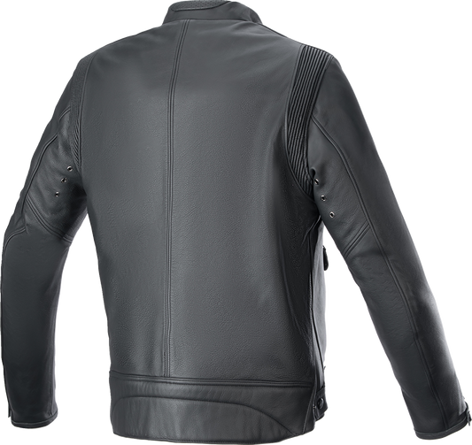 Alpinestars Dyno Leather Jacket - Black, Ruby Red & Ecru, Size Small