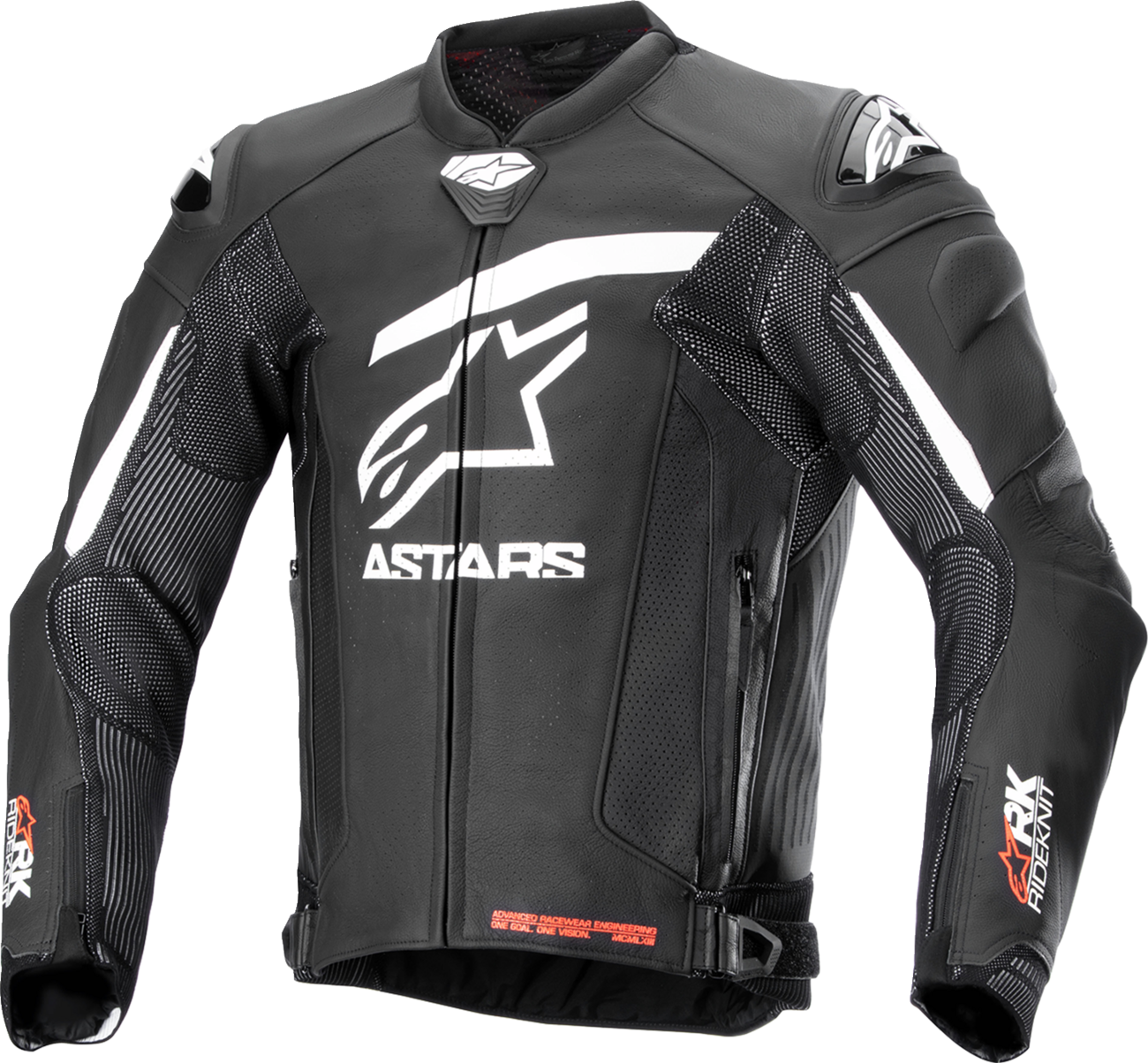 Alpinestars GP Plus R v4 Rideknit® Leather Jacket - Black/White US 42 / EU 52, Part 3100324-12-52