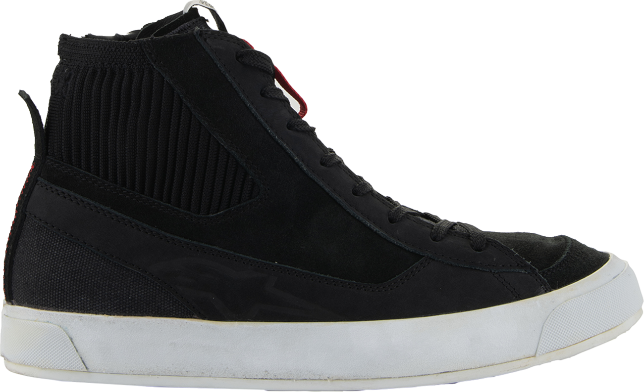 Alpinestars Stated Shoes - Black US 9.5 / EU 42.5 | Durable Nubuck and Canvas Motorcycle Footwear