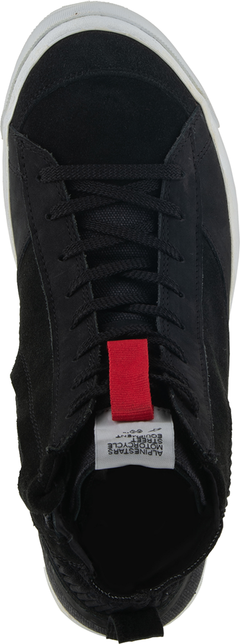 Alpinestars Stated Shoes - Black US 9.5 / EU 42.5 | Durable Nubuck and Canvas Motorcycle Footwear
