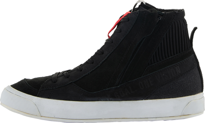 Alpinestars Stated Shoes - Black US 9.5 / EU 42.5 | Durable Nubuck and Canvas Motorcycle Footwear
