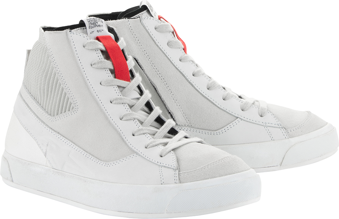 Alpinestars Stated Shoes White/Gray US 12 / EU 45.5 – Durable Urban Riding Footwear
