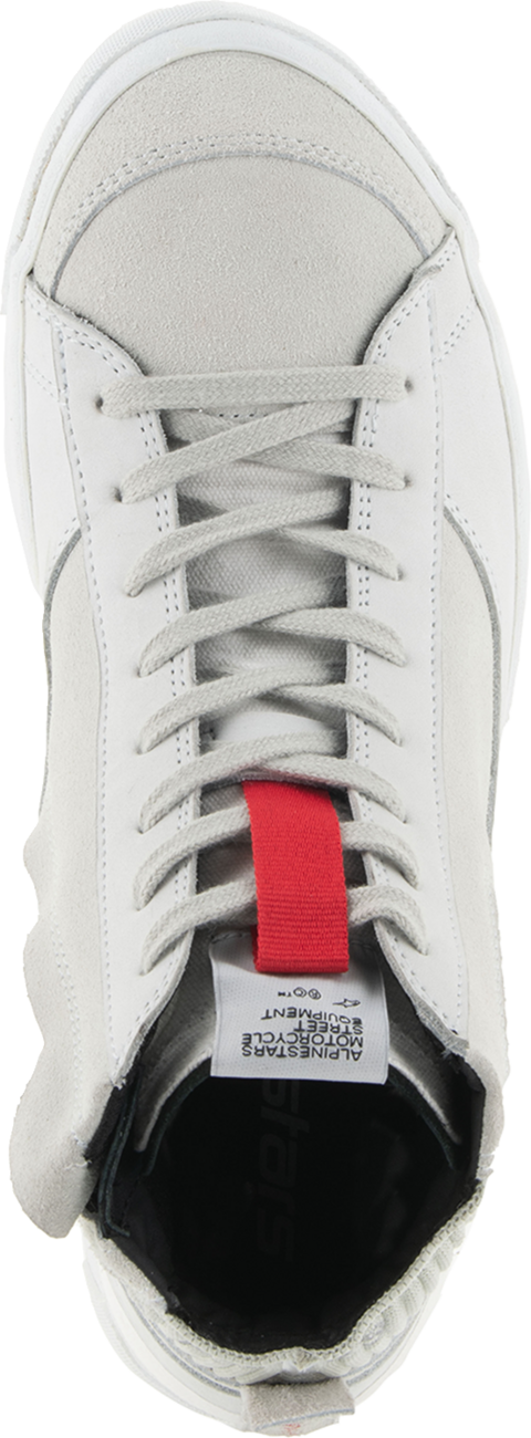 Alpinestars Stated Shoes White/Gray US 12 / EU 45.5 – Durable Urban Riding Footwear