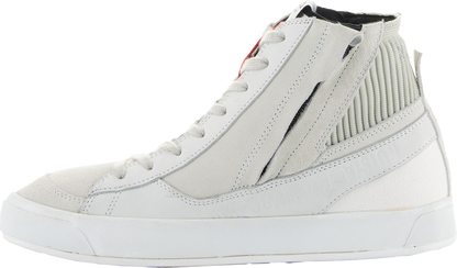 Alpinestars Stated Shoes White/Gray US 12 / EU 45.5 – Durable Urban Riding Footwear