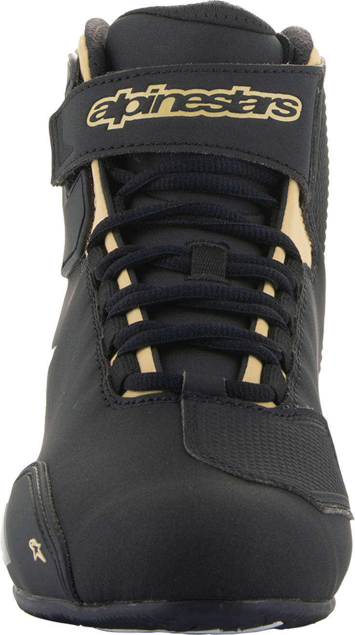 Alpinestars Stella Sektor Women’s Motorcycle Shoes - Black/Champagne US 42.5 / EU 42.5, Part 2515719-1090-10