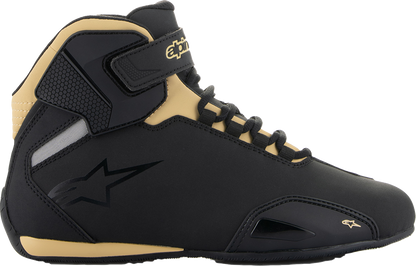 Alpinestars Stella Sektor Women's Shoes - Black and Champagne, US 11 / EU 43.5 (Part No. 2515719-1090-11)