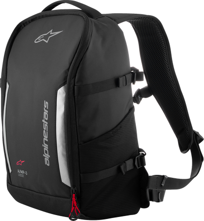 Alpinestars Amp-3 Backpack with Rain Cover - Black (Part Number 6100724-10)