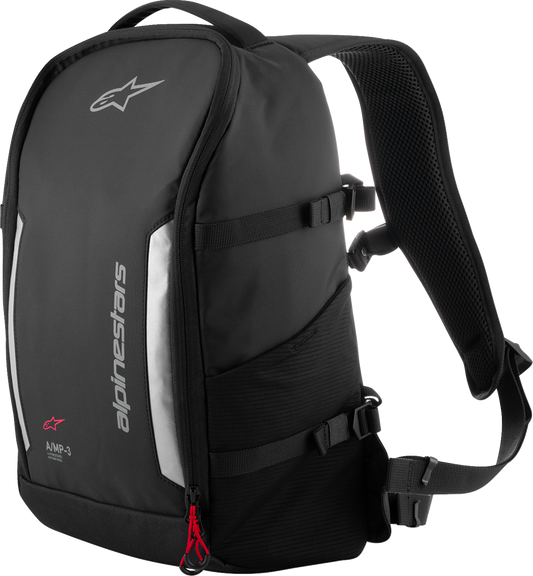 Alpinestars Amp-3 Backpack with Rain Cover - Black (Part Number 6100724-10)